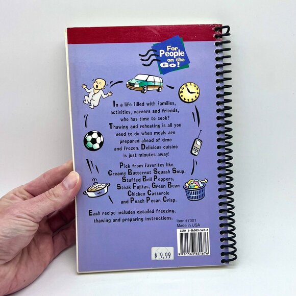 Fix Freeze Take & Bake Cookbook Spiral Bound 101 Dishes For Make Ahead Meals - Picture 8 of 8